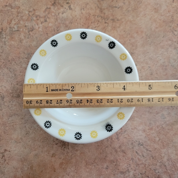 Homer Laughlin Fruit Salsa Dessert Dishes (2) ~ 1960s ~ MCM ~ Retro ~ Floral - Picture 10 of 16